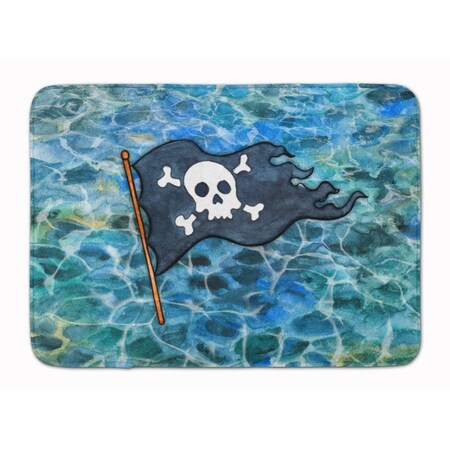 Carolines Treasures Pirate Flag Machine Washable Memory Foam Mat BB5342RUG